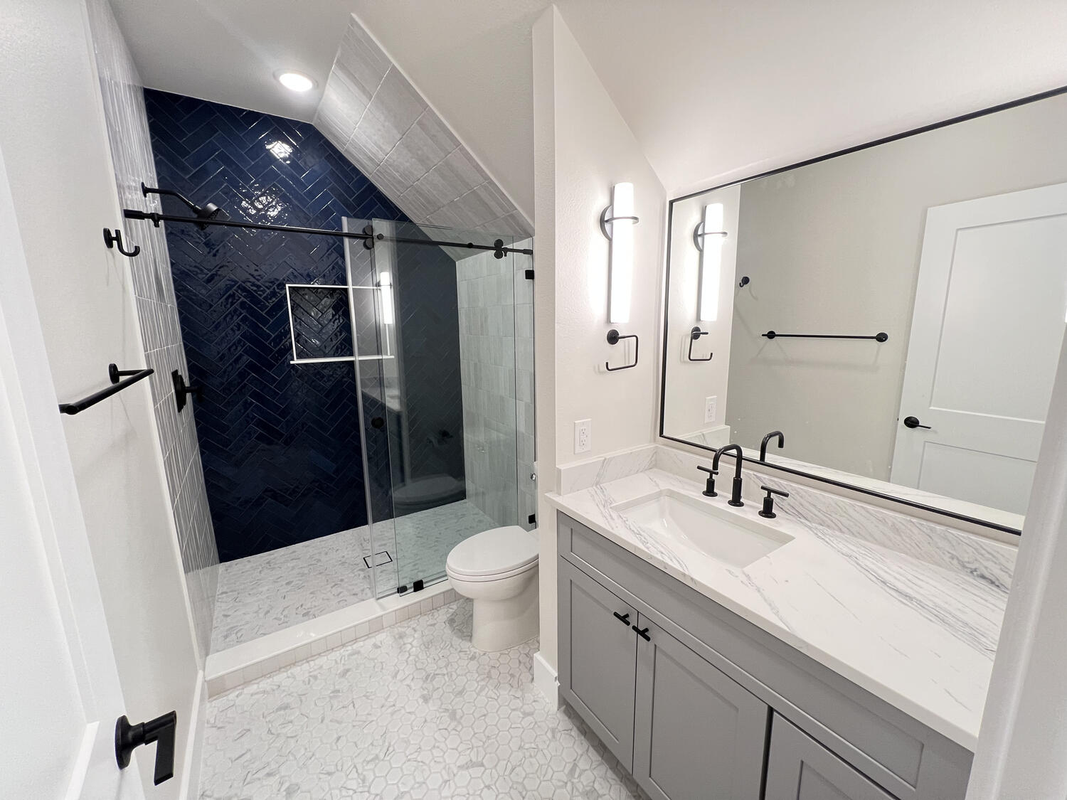 Install bathroom Hardware